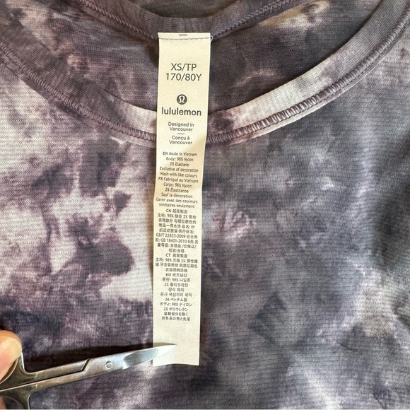 Lululemon Purple Tie-dye Tank Top Size XS - Picture 6 of 7
